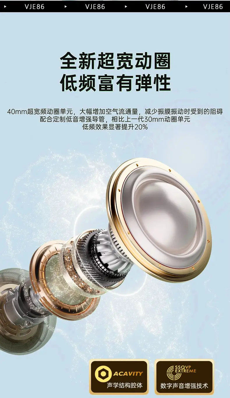Bluetooth ANC Headset White Long Lasting Wireless — feature 8