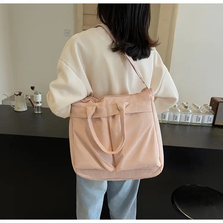 Women's Large Capacity Navy Shoulder Bag Lazy Style — feature 15