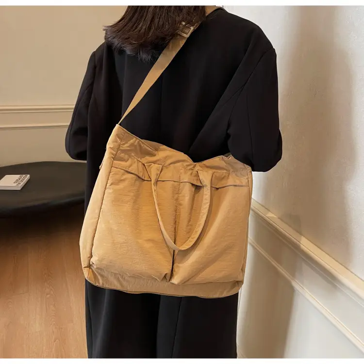 Women's Large Capacity Navy Shoulder Bag Lazy Style — feature 20