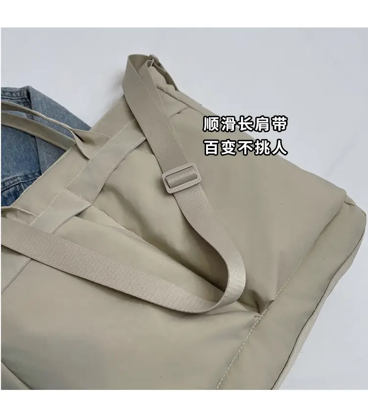 Women's Large Capacity Navy Shoulder Bag Lazy Style — feature 5