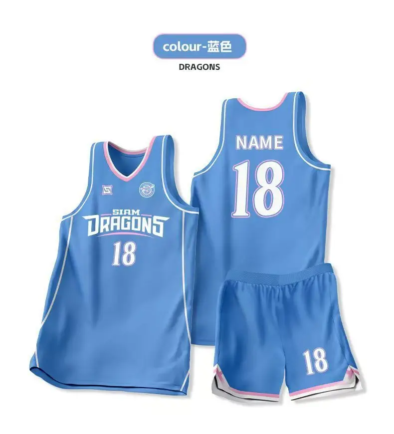 Blue Basketball Uniform Suit for Boys Girls College Students — feature 11
