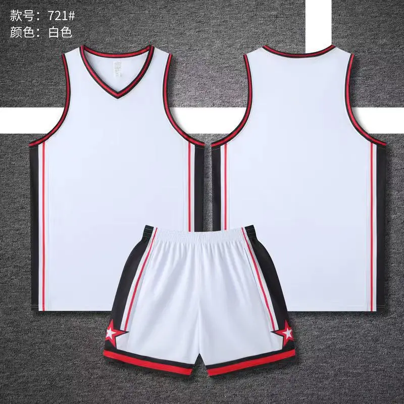 Men Basketball Suit Black 24 Size V-Neck Shorts Set