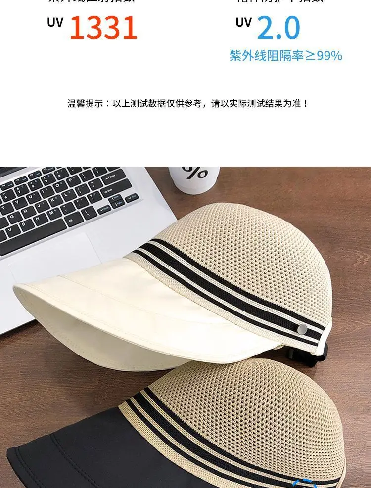 Women's Sun Hat with Mask Hook Up for Summer Wear — feature 5