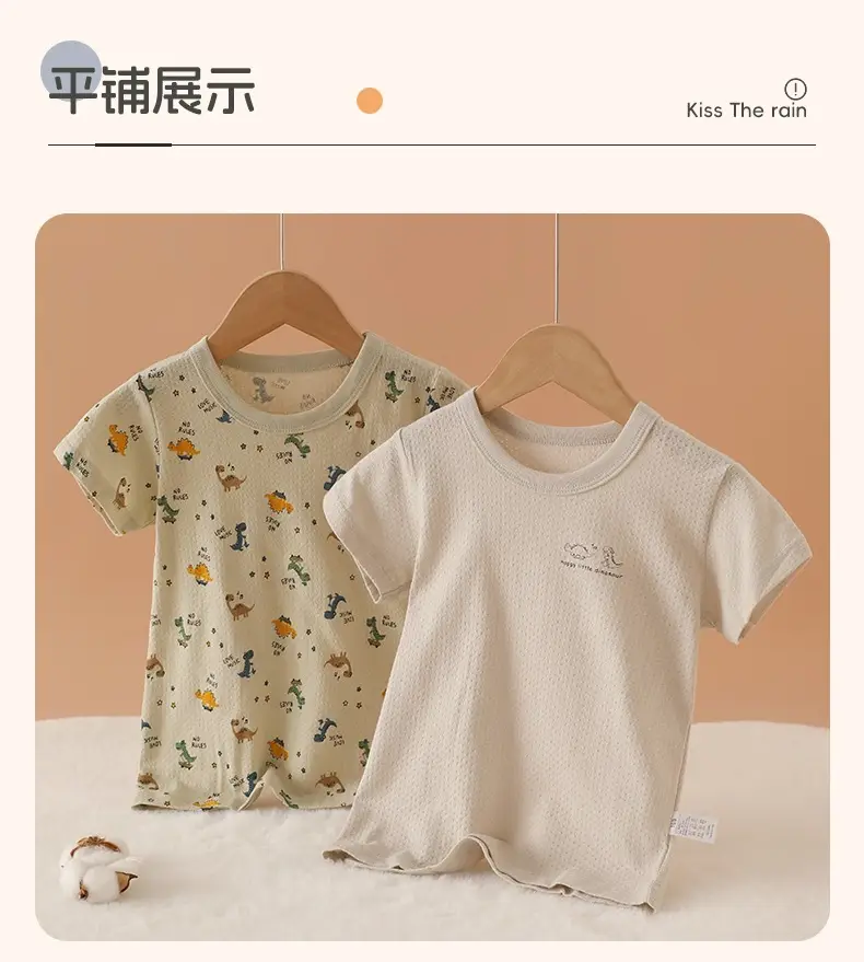 Baby Cotton T-Shirt Short Sleeve Summer Boys Top — feature 12
