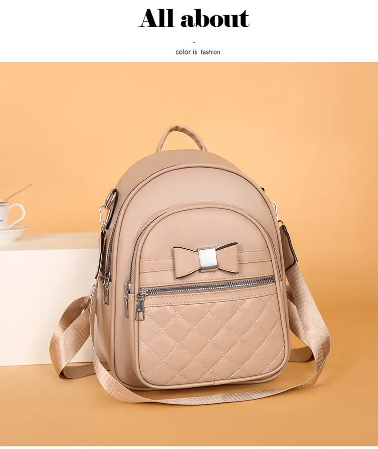 Women's Black Quilted Shoulder Backpack 2025 — feature 12