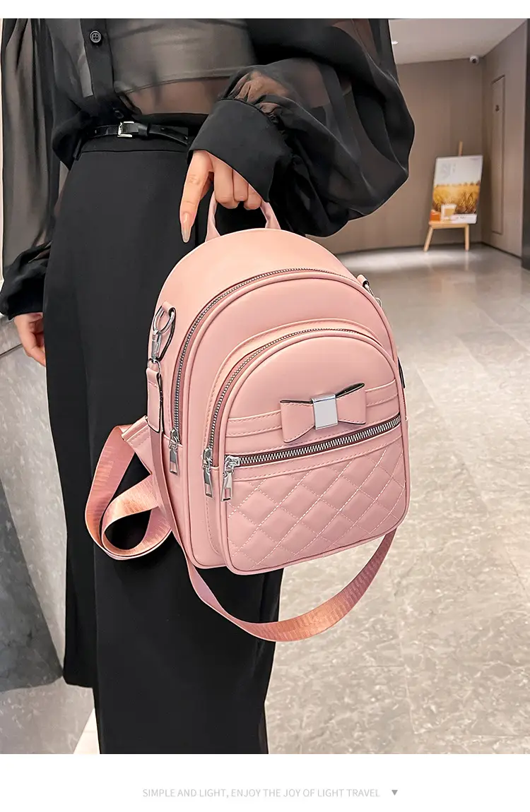 Women's Black Quilted Shoulder Backpack 2025 — feature 20