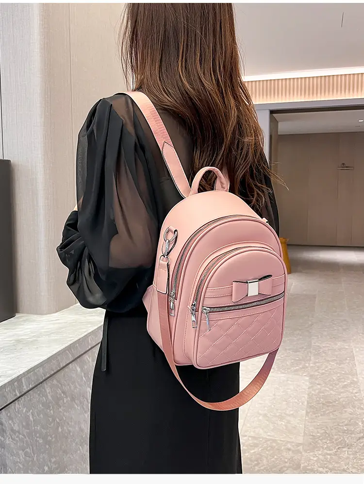 Women's Black Quilted Shoulder Backpack 2025 — feature 23