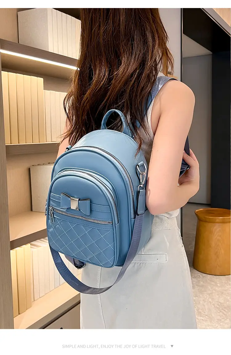 Women's Black Quilted Shoulder Backpack 2025 — feature 26