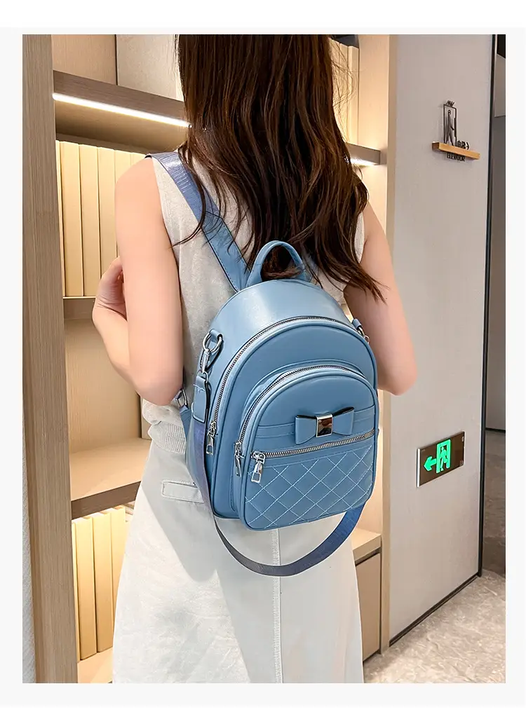 Women's Black Quilted Shoulder Backpack 2025 — feature 27