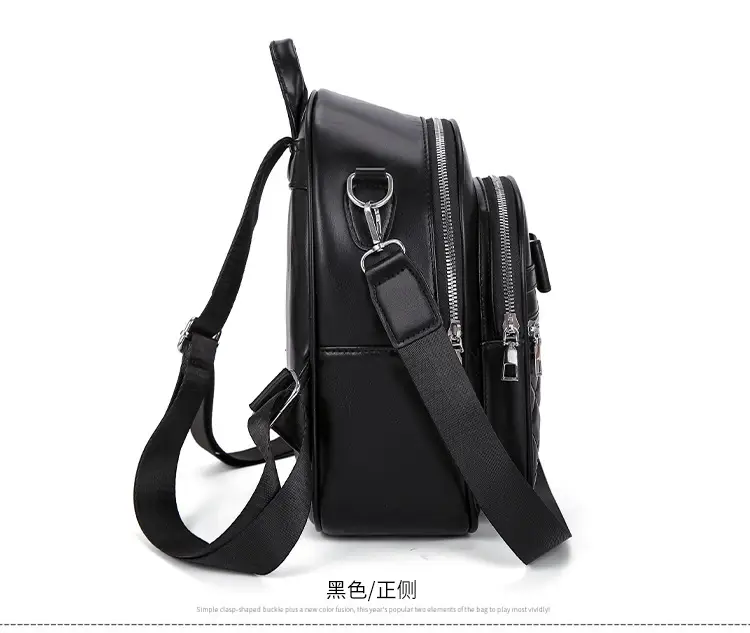 Women's Black Quilted Shoulder Backpack 2025 — feature 31