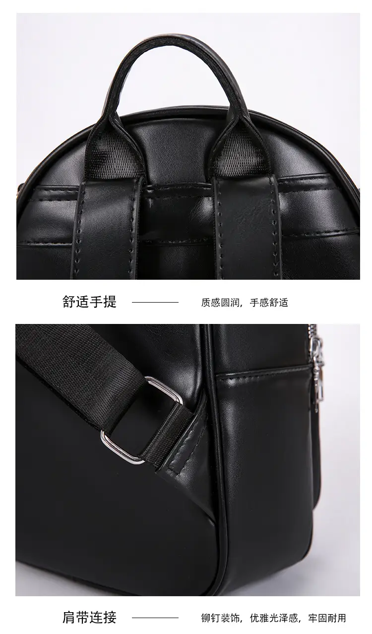 Women's Black Quilted Shoulder Backpack 2025 — feature 42