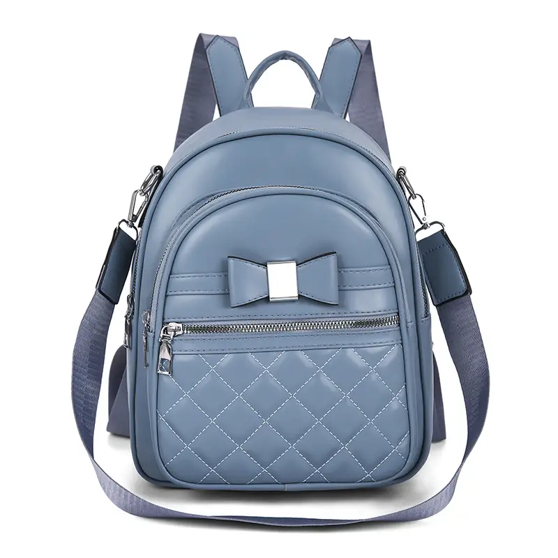 Women's Black Quilted Shoulder Backpack 2025