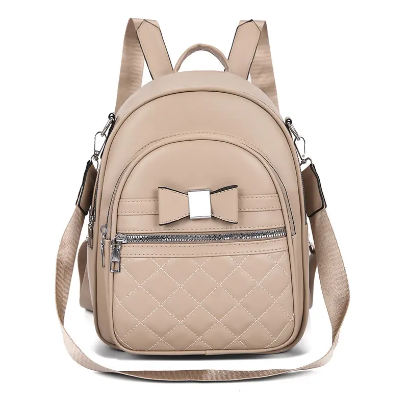 Women's Black Quilted Shoulder Backpack 2025
