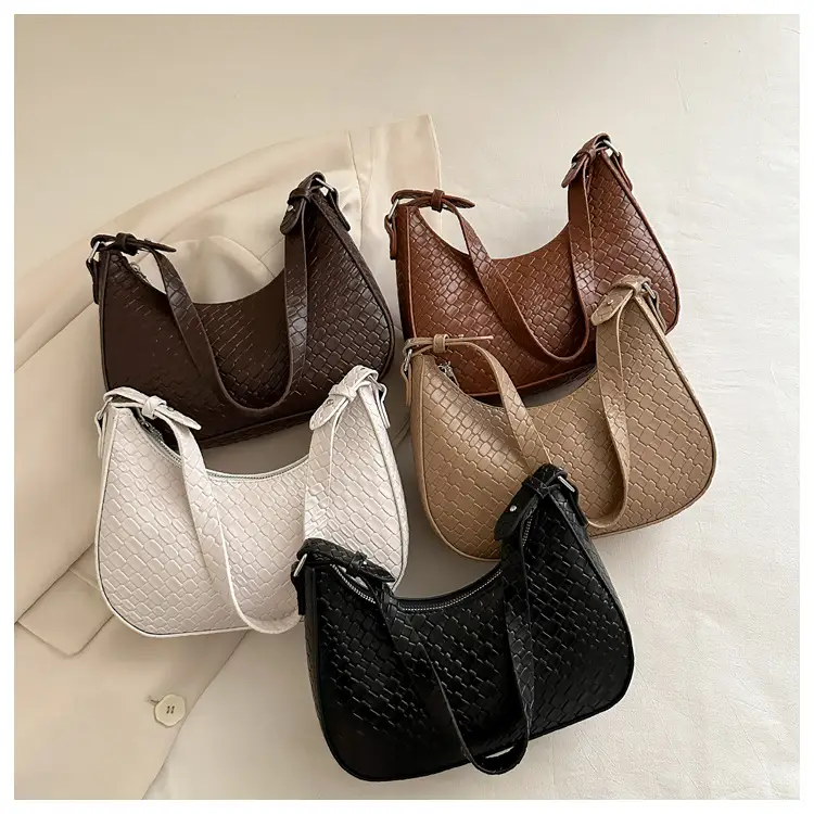 Black Woven Underarm Bag for Women Spring 2025 — feature 25
