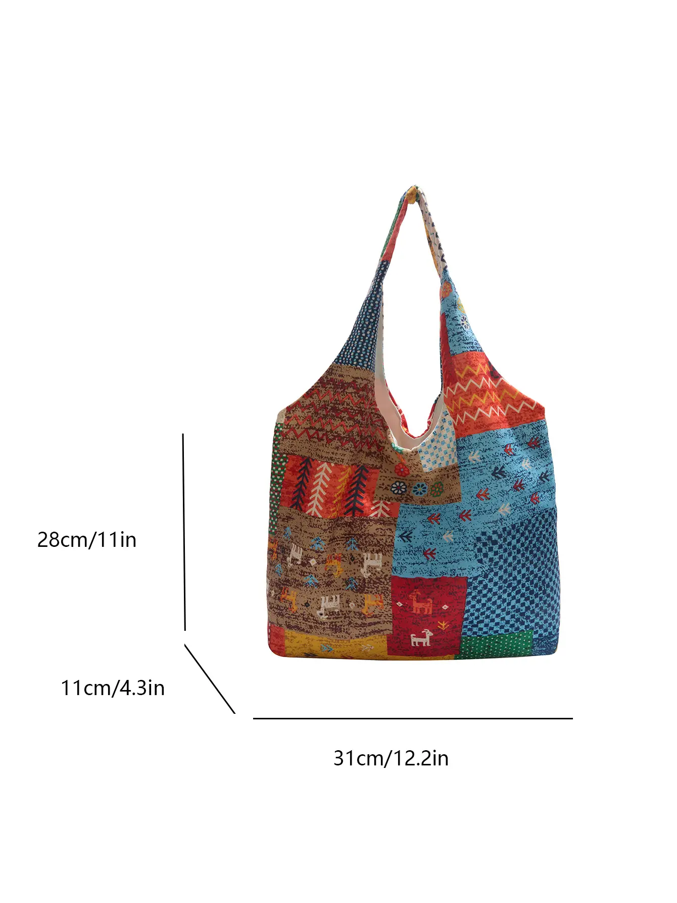 2025 Ethnic Floral Patchwork Shoulder Bag for Women - Image 7