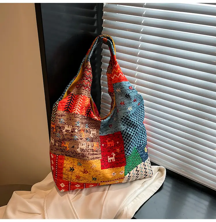 2025 Ethnic Floral Patchwork Shoulder Bag for Women — feature 11