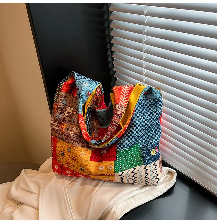2025 Ethnic Floral Patchwork Shoulder Bag for Women — feature 12