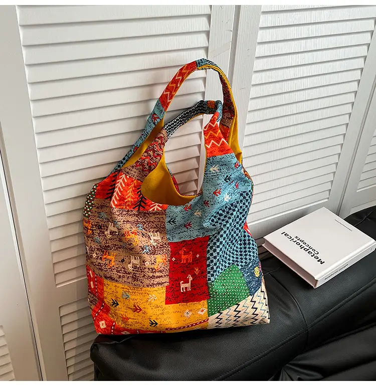 2025 Ethnic Floral Patchwork Shoulder Bag for Women — feature 13