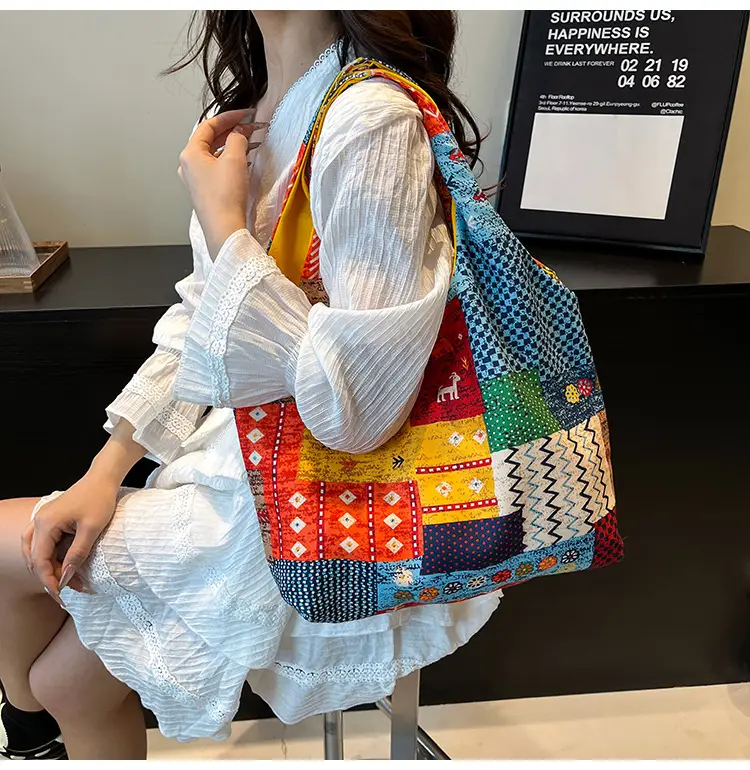 2025 Ethnic Floral Patchwork Shoulder Bag for Women — feature 16