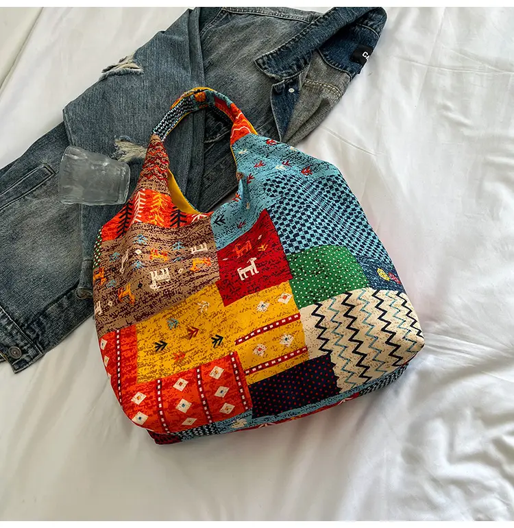 2025 Ethnic Floral Patchwork Shoulder Bag for Women — feature 23
