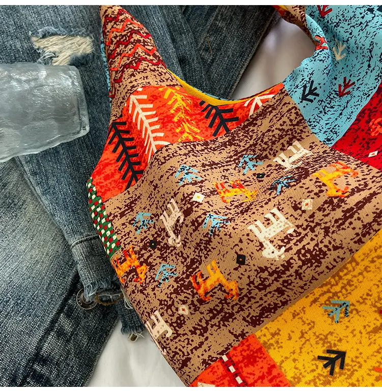 2025 Ethnic Floral Patchwork Shoulder Bag for Women — feature 26