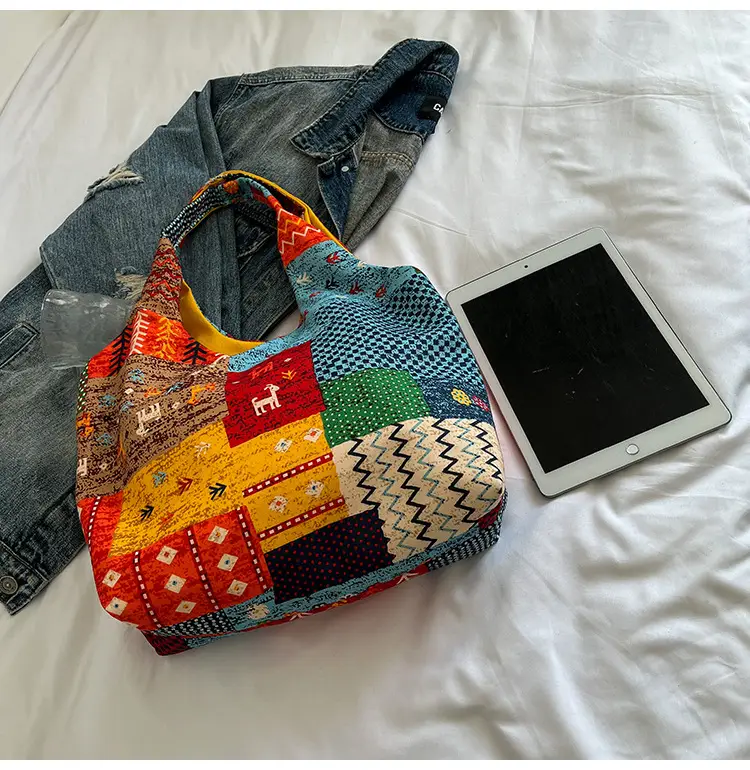2025 Ethnic Floral Patchwork Shoulder Bag for Women — feature 30