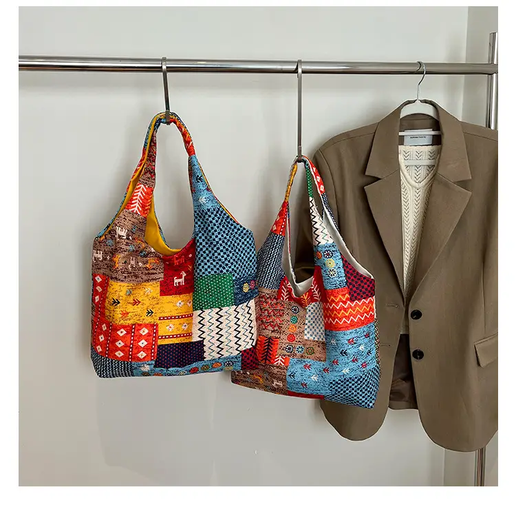 2025 Ethnic Floral Patchwork Shoulder Bag for Women — feature 6