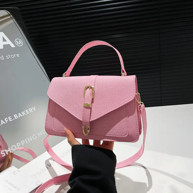 Pink Korean Style Crossbody Bag for Women - Image 6