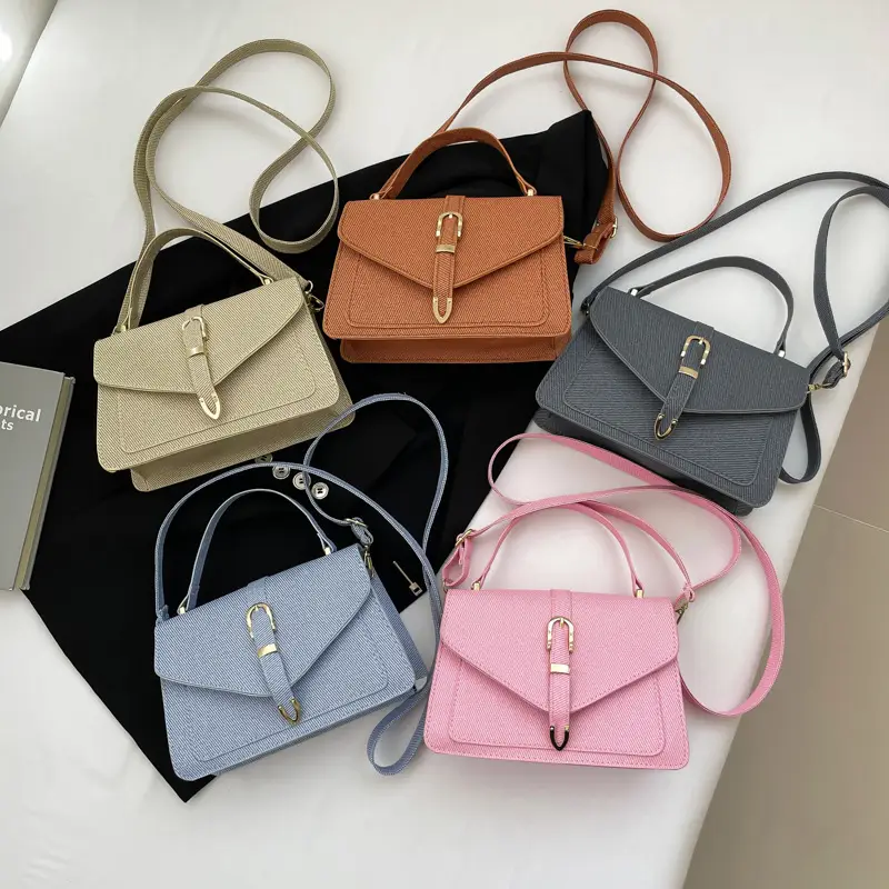 Pink Korean Style Crossbody Bag for Women - Image 9