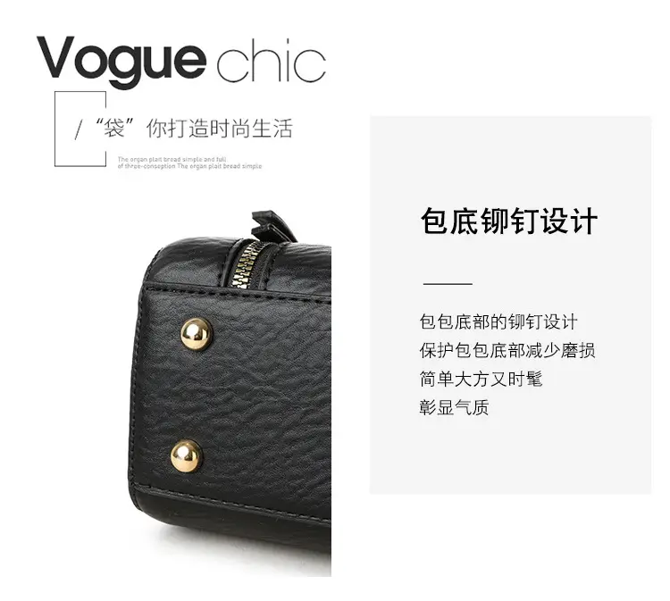 Black Crossbody Bag Women 2025 New Retro Style — feature 13