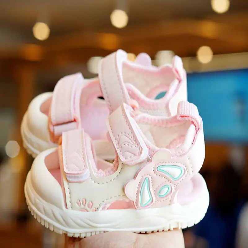 Toddler Sandals White Soft Sole Anti Drop