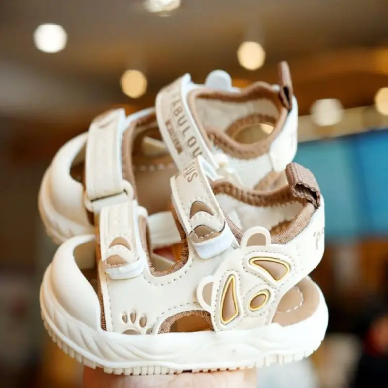 Toddler Sandals White Soft Sole Anti Drop