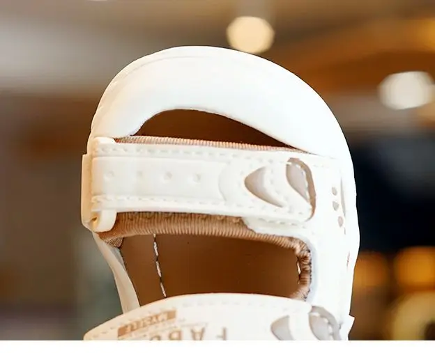 Toddler Sandals White Soft Sole Anti Drop — feature 1