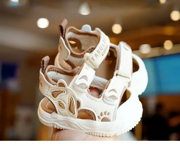 Toddler Sandals White Soft Sole Anti Drop — feature 12