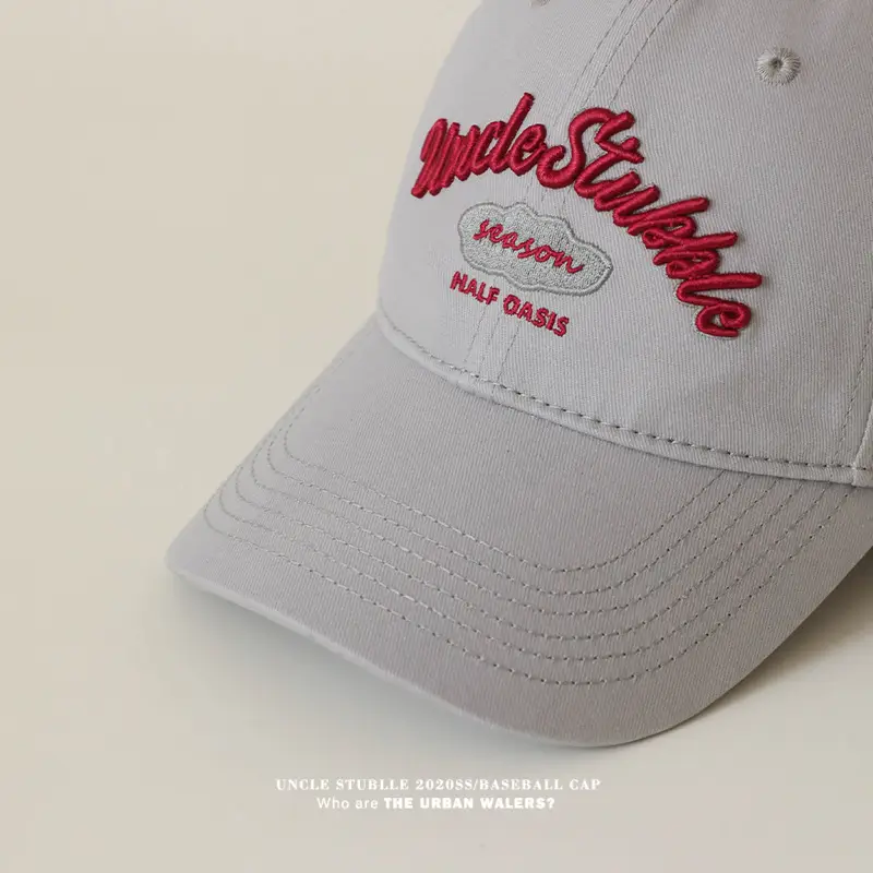 Uncle Stubble Baseball Cap Multi Color Wide Brim — feature 13