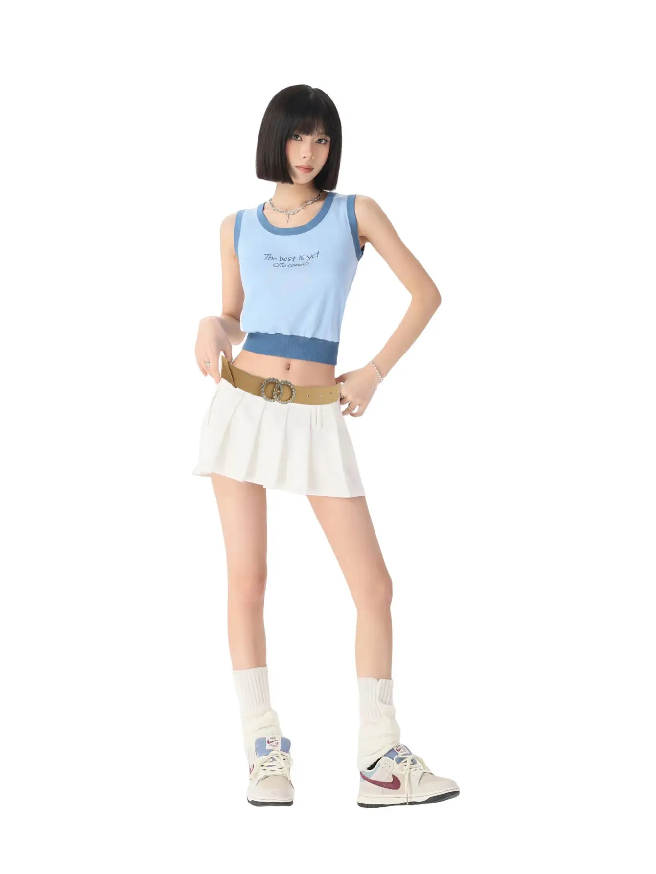 Sweet Rhinestone Belt for Girls Slim Fit Skirt — feature 2