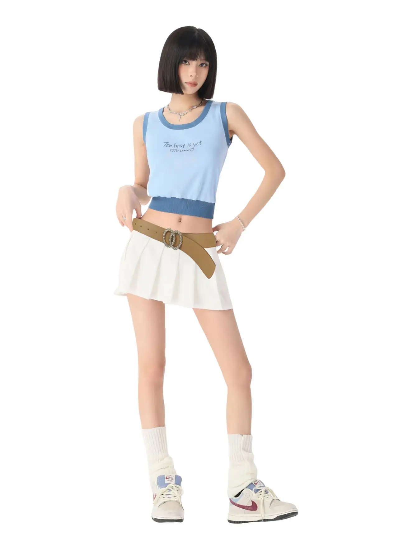 Sweet Rhinestone Belt for Girls Slim Fit Skirt — feature 3