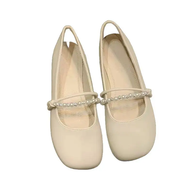Flat Single-layer Shoes Women's 2025 New Evening Style Gentle Shoes French Style Mary Jane Women's Shoes with Skirt All-match Shoes