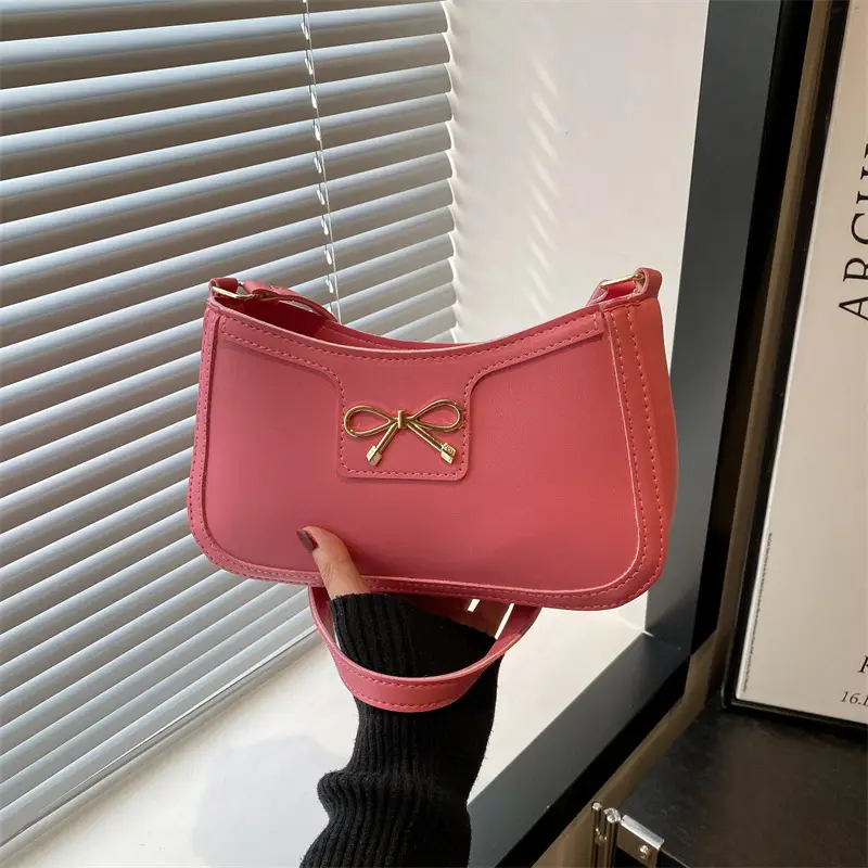 Pink Bow Shoulder Bag for Women 2025 - Image 5