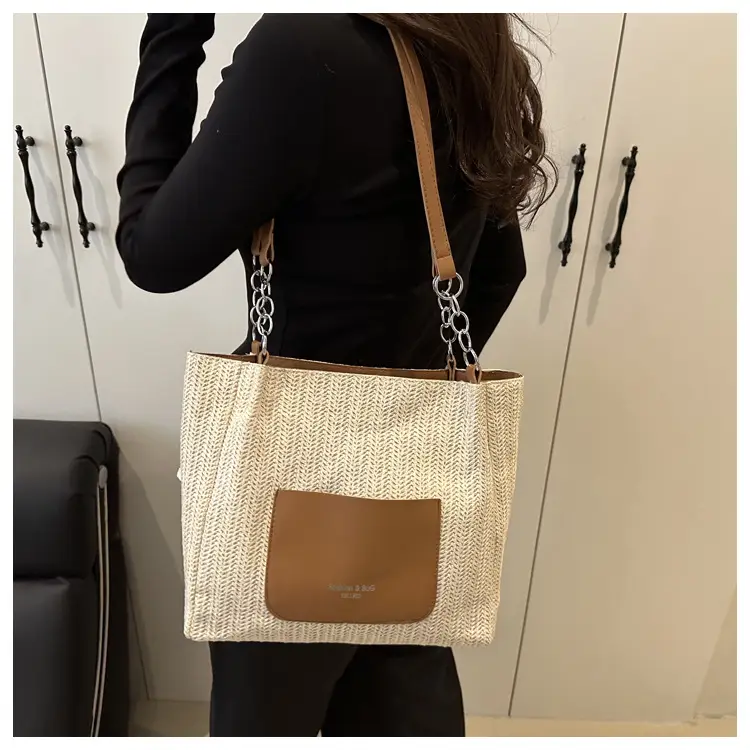 2025 Straw Tote Bag Women Large Capacity Sweet Woven — feature 16