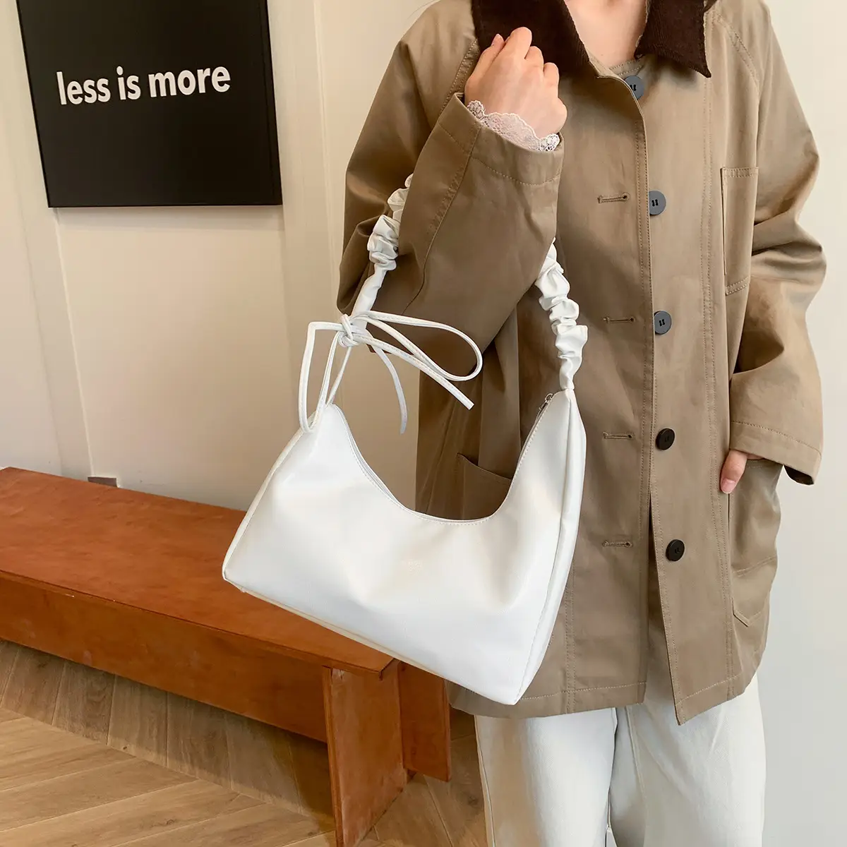 Silver Korean Minimalist Shoulder Bag 2025 New Model — feature 14