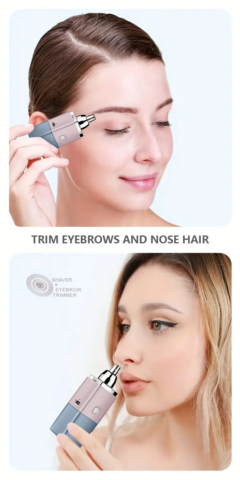 Double-Headed Electric Shaver Pink — feature 4