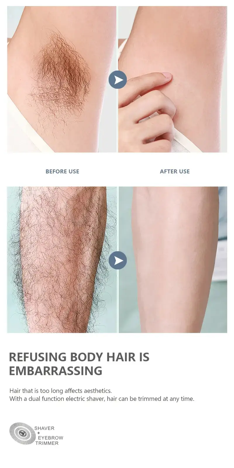 Double-Headed Electric Shaver Pink — feature 5