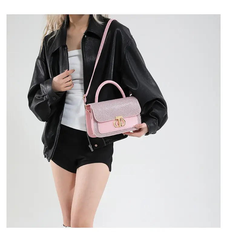 Red Sequin Women's Shoulder Bag 2025 Spring Korean Style — feature 17
