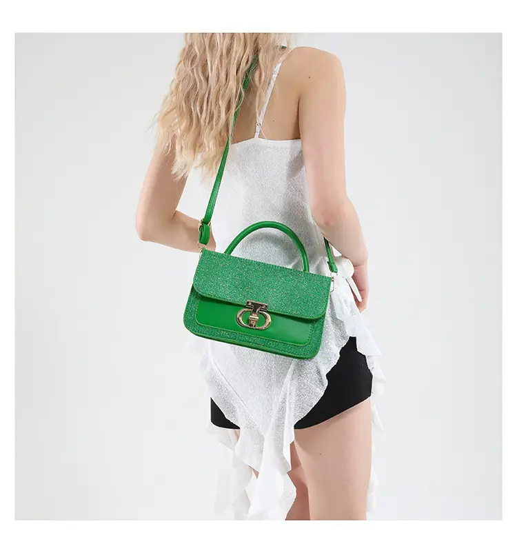 Red Sequin Women's Shoulder Bag 2025 Spring Korean Style — feature 21