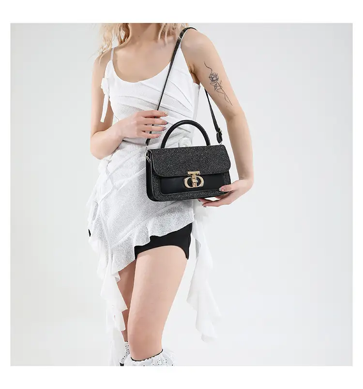 Red Sequin Women's Shoulder Bag 2025 Spring Korean Style — feature 23