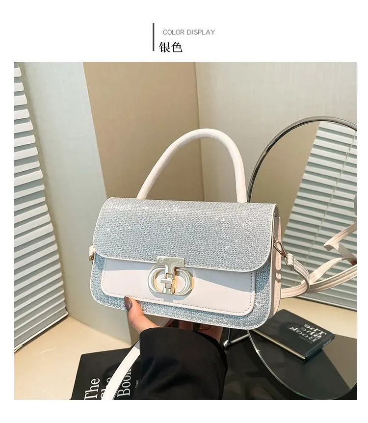 Red Sequin Women's Shoulder Bag 2025 Spring Korean Style — feature 30