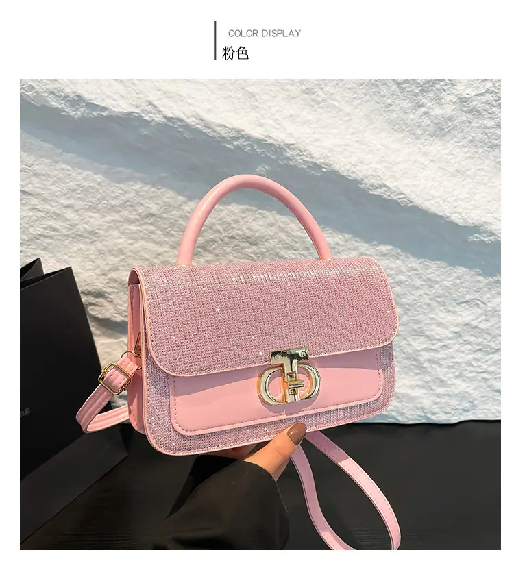 Red Sequin Women's Shoulder Bag 2025 Spring Korean Style — feature 31