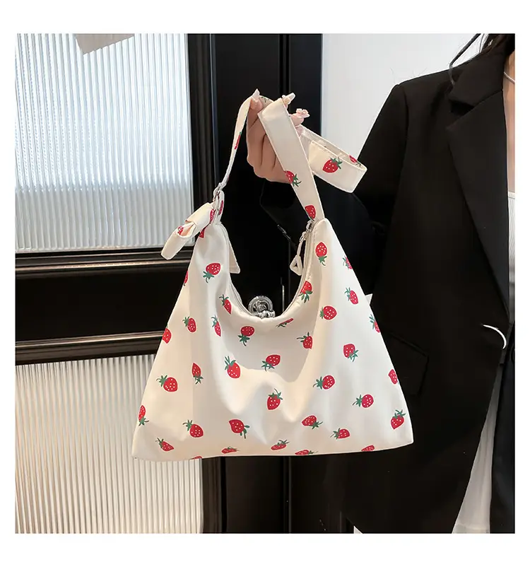 Women's Korean Fashion Fresh Hand Tote Bags 2025 Spring New Large Capacity — feature 12