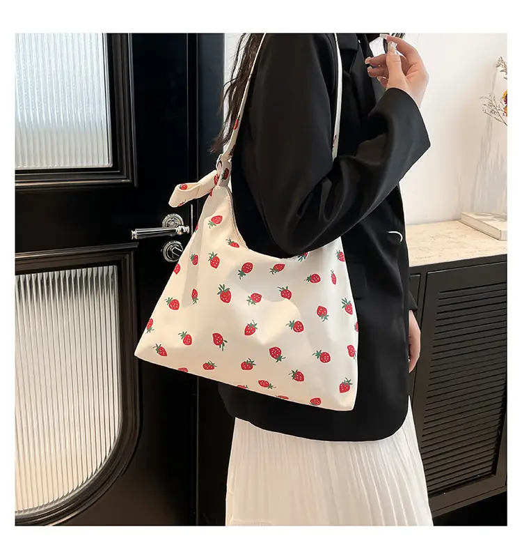 Women's Korean Fashion Fresh Hand Tote Bags 2025 Spring New Large Capacity — feature 13
